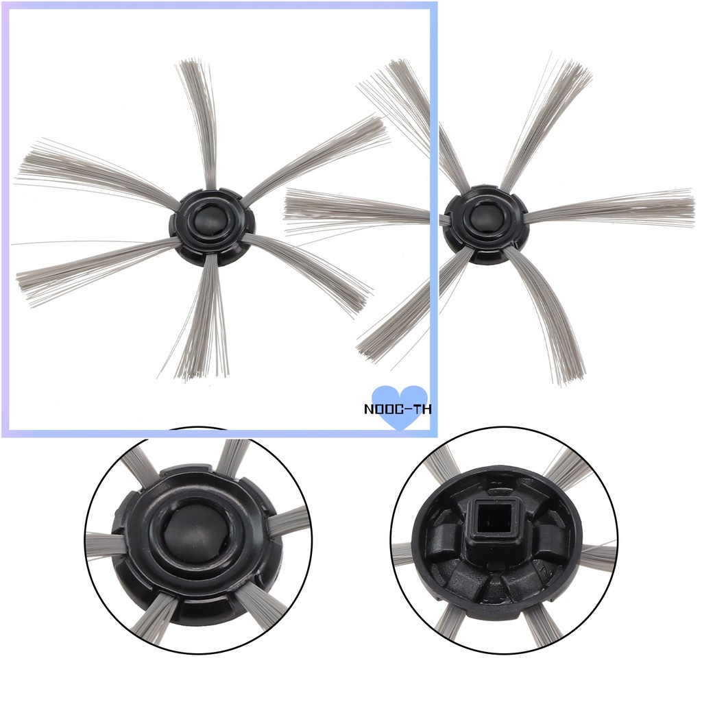 [NOOC]แปรงข้าง 2 ชิ้นสําหรับอุปกรณ์เสริมทดแทนเครื่องดูดฝุ่น Isweep S320