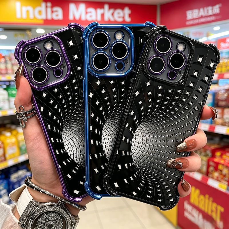 HP เคสโทรศัพท์สําหรับ OPPO A72 A76 A77 A77S A78 A79 A92 A93 A95 A96 A98 4G/5G Optical Illusion Desig