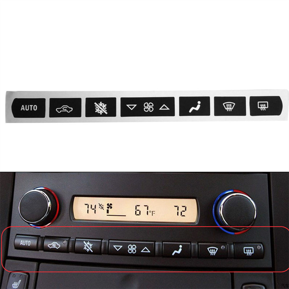 A/C Climate สติ๊กเกอร์ปุ่มควบคุมสําหรับ Corvette C6 2005-13
