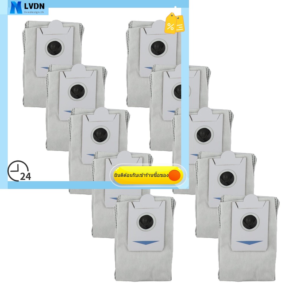 [LVDN] ถุงเก็บฝุ่นสําหรับเครื่องดูดฝุ่นหุ่นยนต์ Ecovacs T30S / T30S AI Care / T30S PRO
