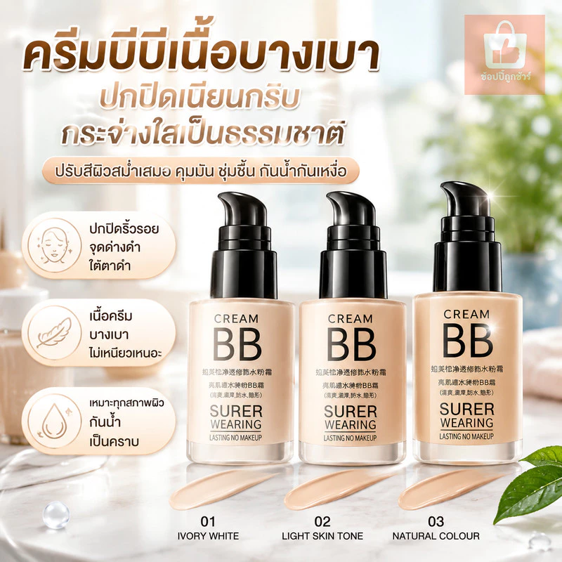 รองพื้นเนื้อครีมมี่คอนซีลเลอร์ ปกปิดรอยสิว รอยแดง จุดด่างดําและใต้ตาดํา