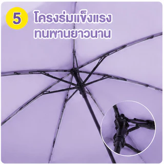 ร่มกันแดดกันฝนแบบพกพา รูปทรงแคปซูล ขนาดมินิ ป้องกัน UV 99.9% UPF 50+