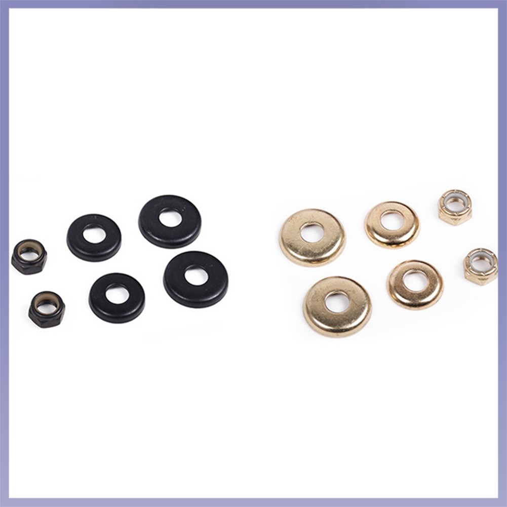 ถ้วยเครื่องซักผ้า Longboard Skateboard Bushings 4 ชิ้นพร้อมถั่ว