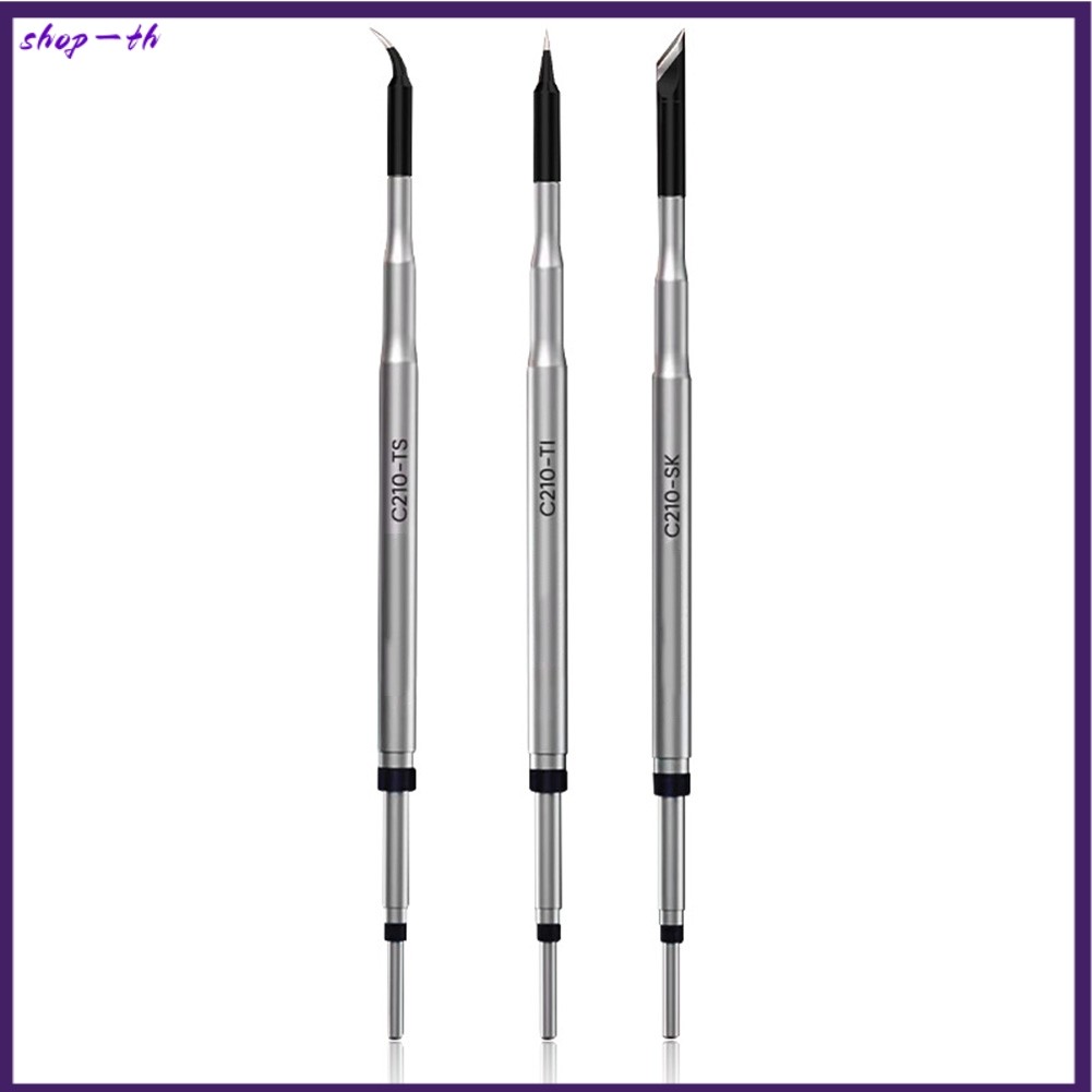 [RDYSHOP] C210 เคล็ดลับหัวแร้งเชื่อม TI/SK/ สําหรับ TS หัวแร้ง T210 สถานีบัดกรี