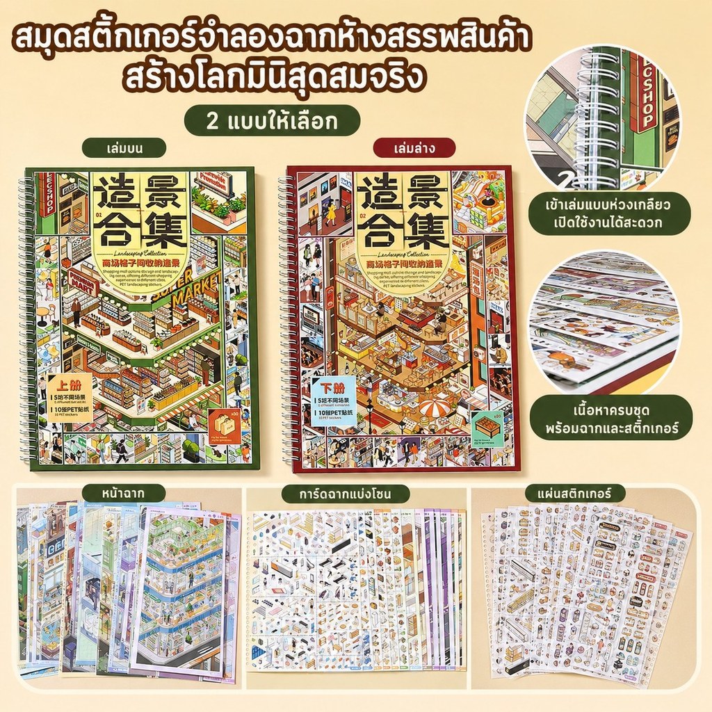 สติ๊กเกอร์สามมิติ ชินโม่ สำหรับจัดฉากในสมุด เพิ่มมิติให้ไดอารี่ อัลบั้มภาพ การ์ด และงานประดิษฐ์