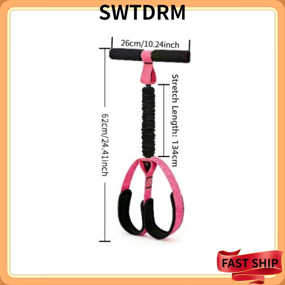 SWTDRM40lbs Sit Up Assist การออกกําลังกายหน้าท้องดึงออกกําลังกายพร้อมแป้นเหยียบ