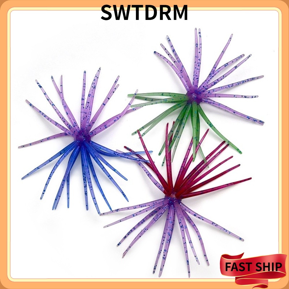 SWTDRMTPE สําหรับมินิเลียนแบบสีคู่ช้าจมตกปลาทะเล Urchin Soft Lure