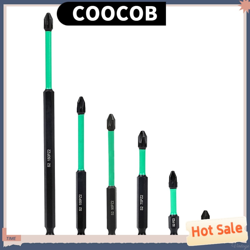25-150 มม.สําหรับ PZ2 Driver Bits ยาวสําหรับ Pozidriv Hex ไขควง ❀
