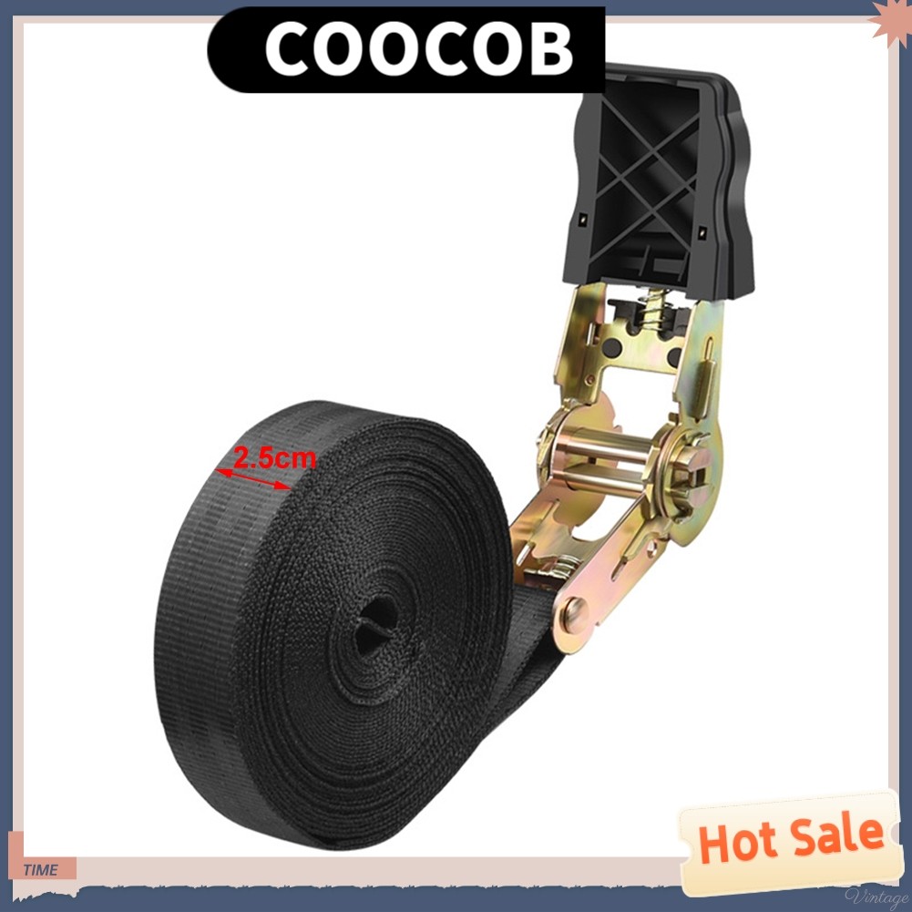 -9Meters Ratchet Tensioner Loop Lashing Straps Heavy Duty Ratchet Webbing Cargo❀
