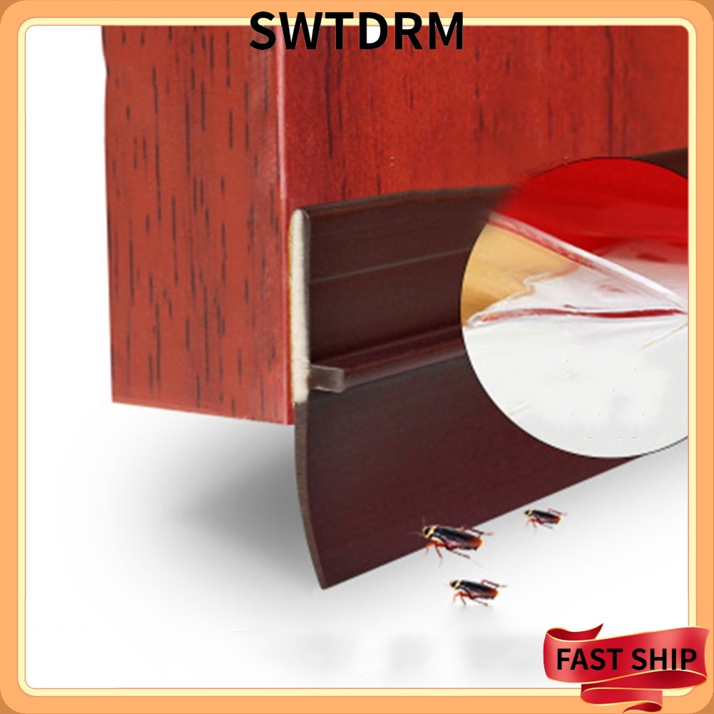 SWTDRMUnder Door Sweep Weather Stripping Soundproof Rubber Bottom Seal Strip