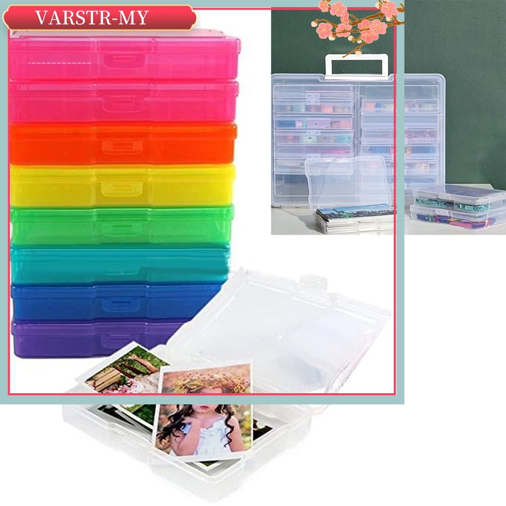 <VARSTR>กล่องเก็บภาพถ่าย 4x6 Photograph Picture Album Organiser Craft Container