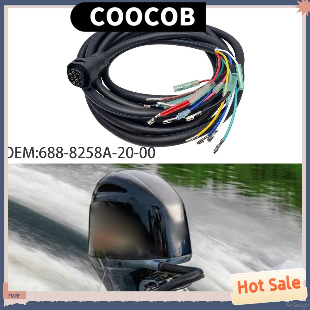 {July in New} 6M สําหรับสายรัดสายไฟเครื่องยนต์นอกเรือ 688-8258A-20-00 10-Pin สําหรับ Marine