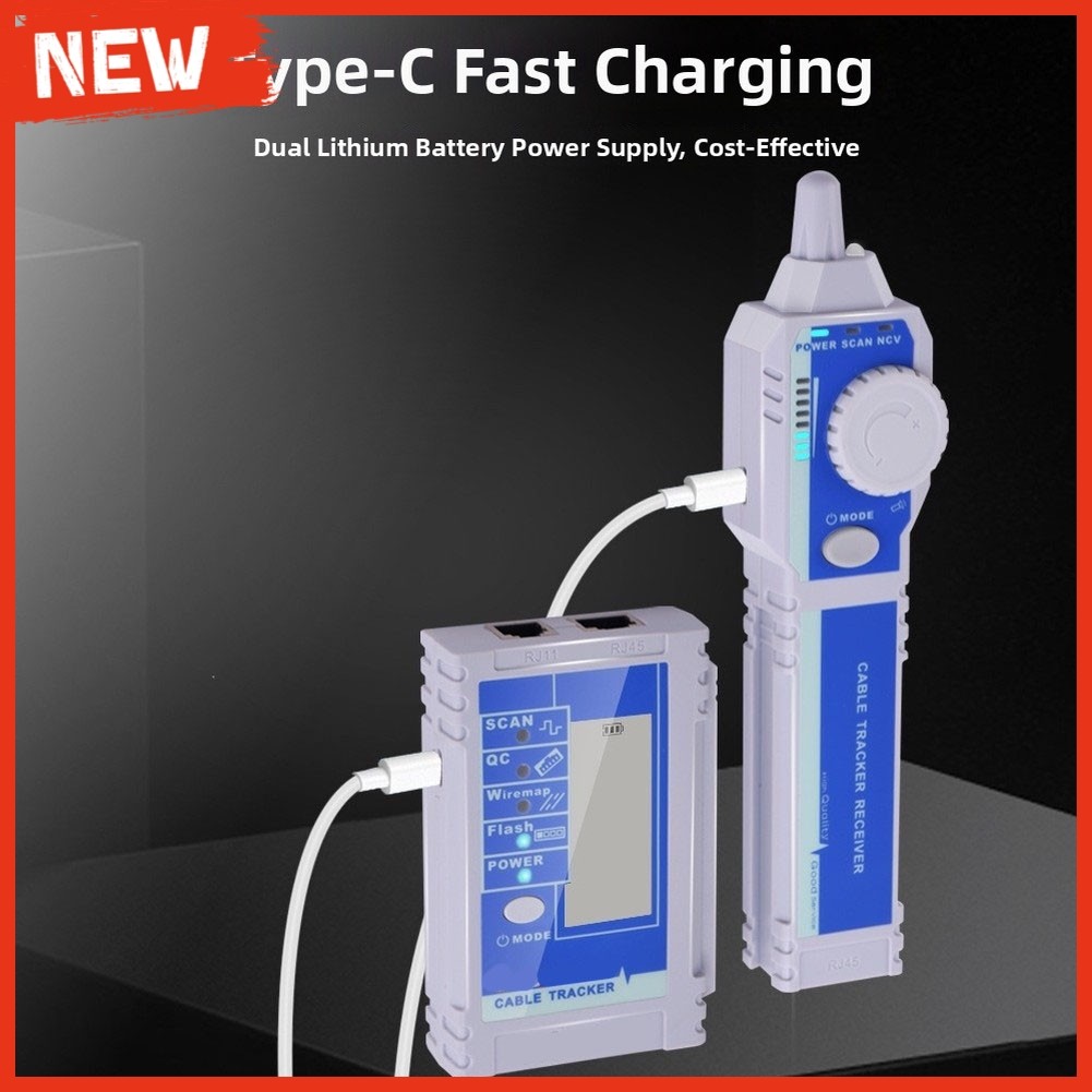 ใหม่ ตัวค้นหาสายเคเบิลET608, ตัวค้นหาสาย LAN เครือข่ายสําหรับ PoE Test QC NCV Test Breakpoint