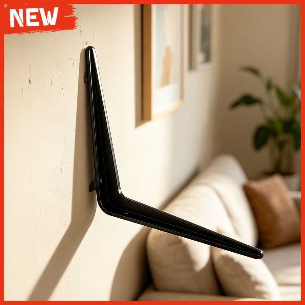 ใหม่20 Pack Black Iron Shelf Brackets - Rustic L Brackets สําหรับ DIY