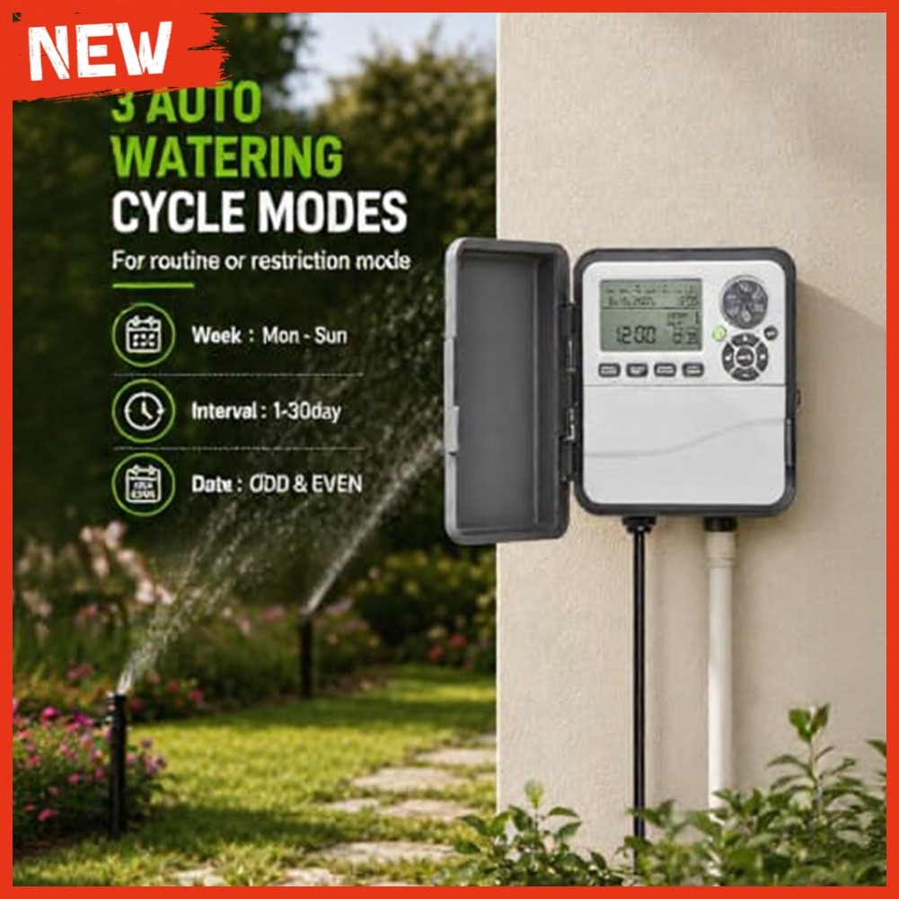 ใหม่12-Zone Programmable Sprinkler Controller สําหรับในร่ม/ออกอัตโนมัติชลประทาน