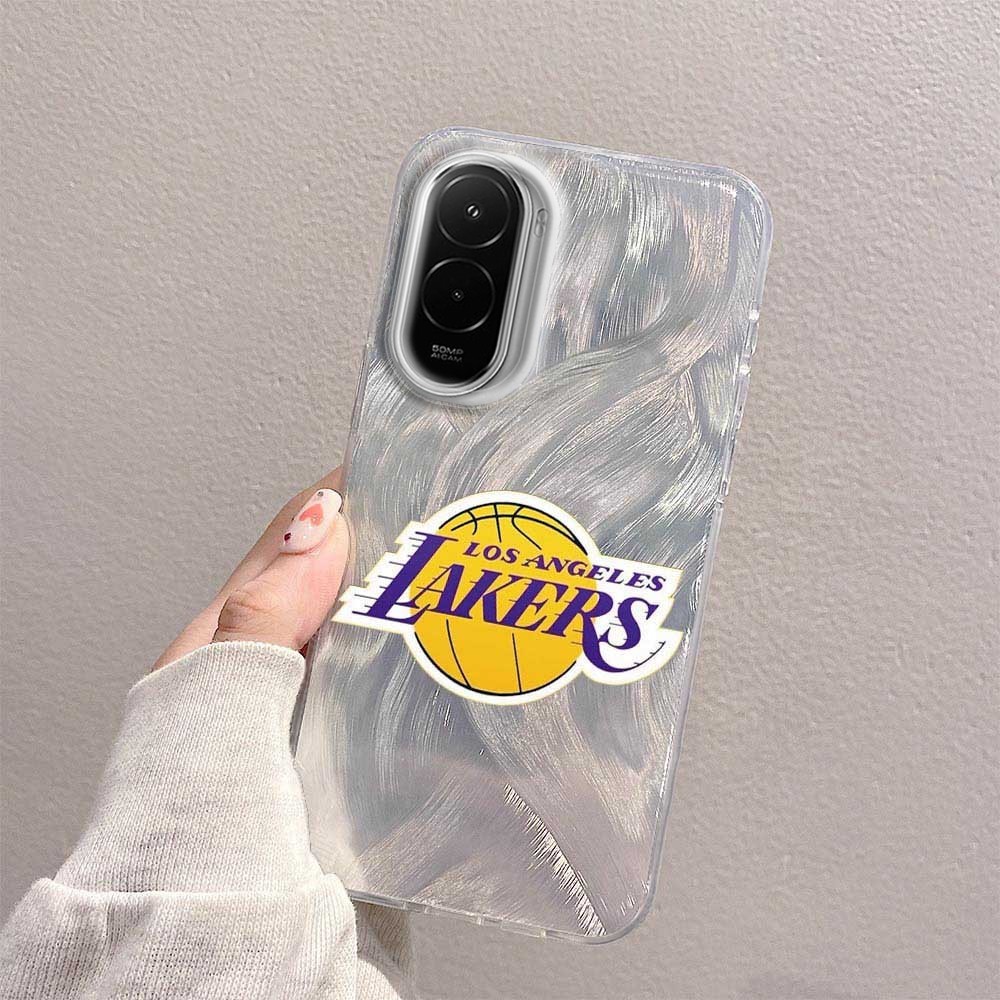 สําหรับ Xiaomi Poco M7 4G Poco F7 Poco F8 Ultra NBA ทีมปลอกหรูหราไล่โทนสีซิลิโคนอ่อนนุ่มขอบเคสโทรศัพ
