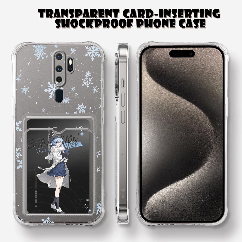 สําหรับ OPPO A9 2020 A5 2020 A98 5G A54 A74 A95 4G อะนิเมะ EVA โปร่งใสช่องใส่การ์ดเคสโทรศัพท์ปลอกอ่อ