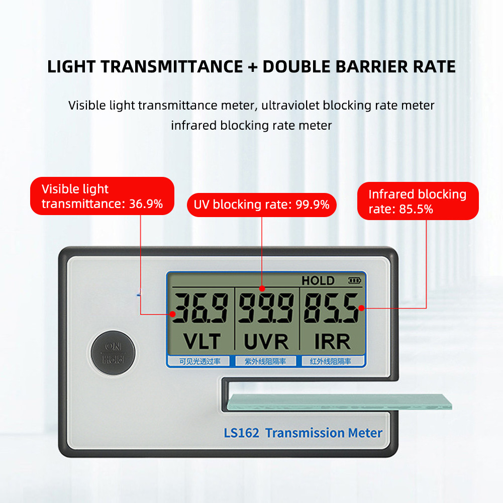 NEWPortable Solar Film Tester 3 in 1 for Car Window Tint for vlt UV IRR Light