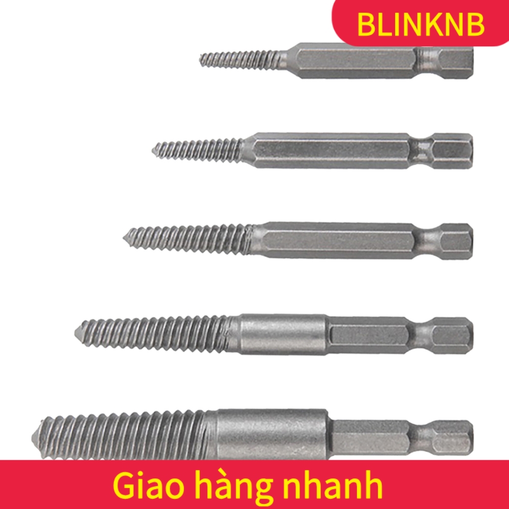 [BLINKNB]Screw Extractor Center Drill Bits Guide Set การกําจัดสลักเกลียวที่เสียหายหัก