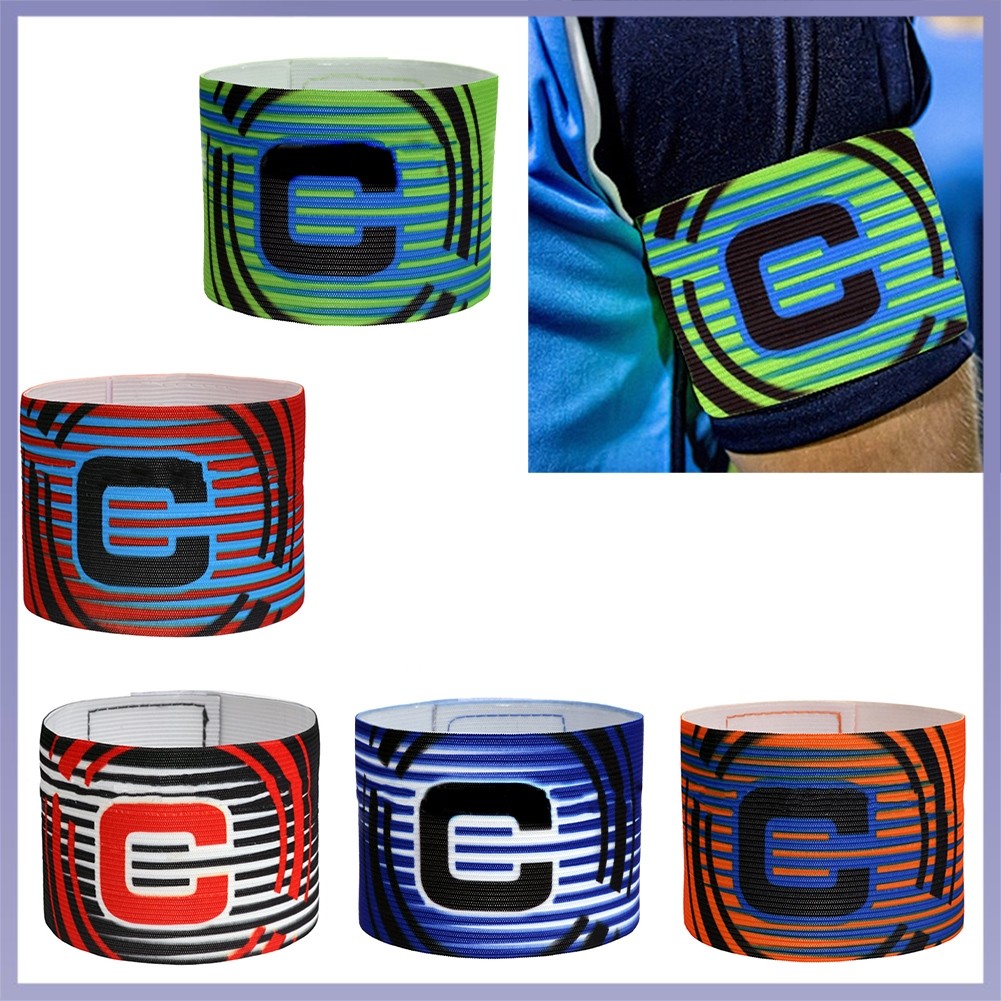 HOTFootball Captain Armband Soccer Armband Adjustable Squad Grouping Armbands
