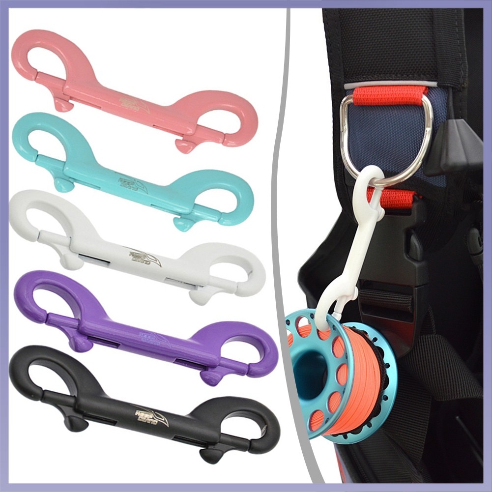 HOTดําน้ํา Double Ended Clip Hook Bolt Snap Scuba 90mm Buckle Hook Bolt Snap