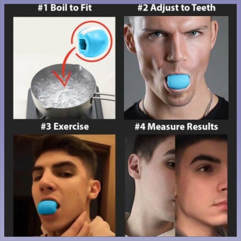 HOT JawLine การออกกําลังกาย Jawlineme Exerciser Fitness Ball คอ Face Toning Jaw