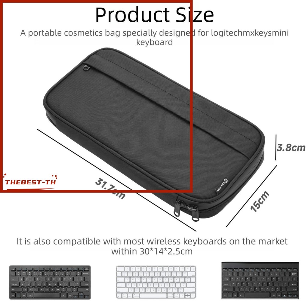 THEBEST กระเป๋าคีย์บอร์ดสําหรับ Logitech สําหรับ MX Keys สําหรับ Mini กันน้ําและกันกระแทก