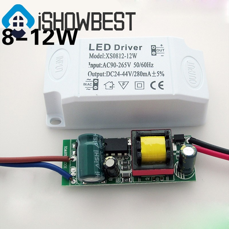 [จัดส่งรวดเร็ว] AC90~265V 3~24W LED Driver Power Supply Adapter Transformer สําหรับไฟ LED❀