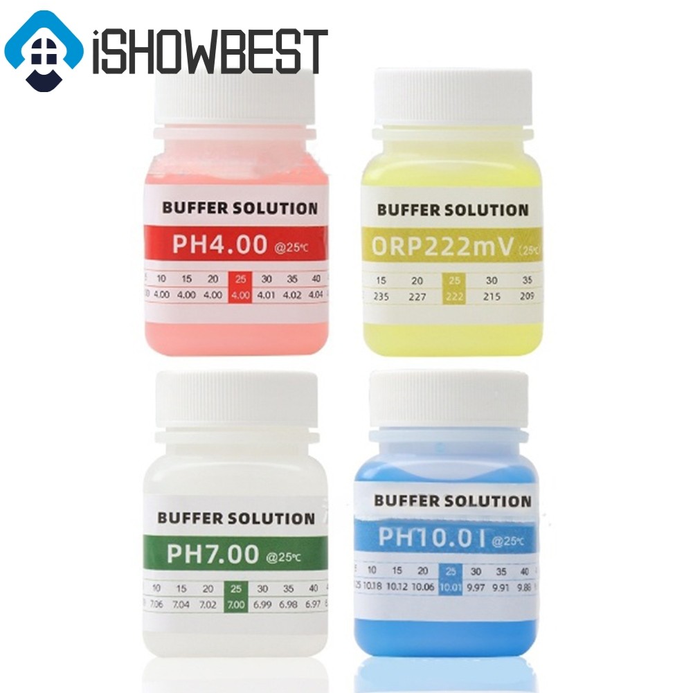 [จัดส่งรวดเร็ว] 50ML PH Meter Standard Solution Calibration 4.00/7.00/10.01/222mV ORP Tester❀