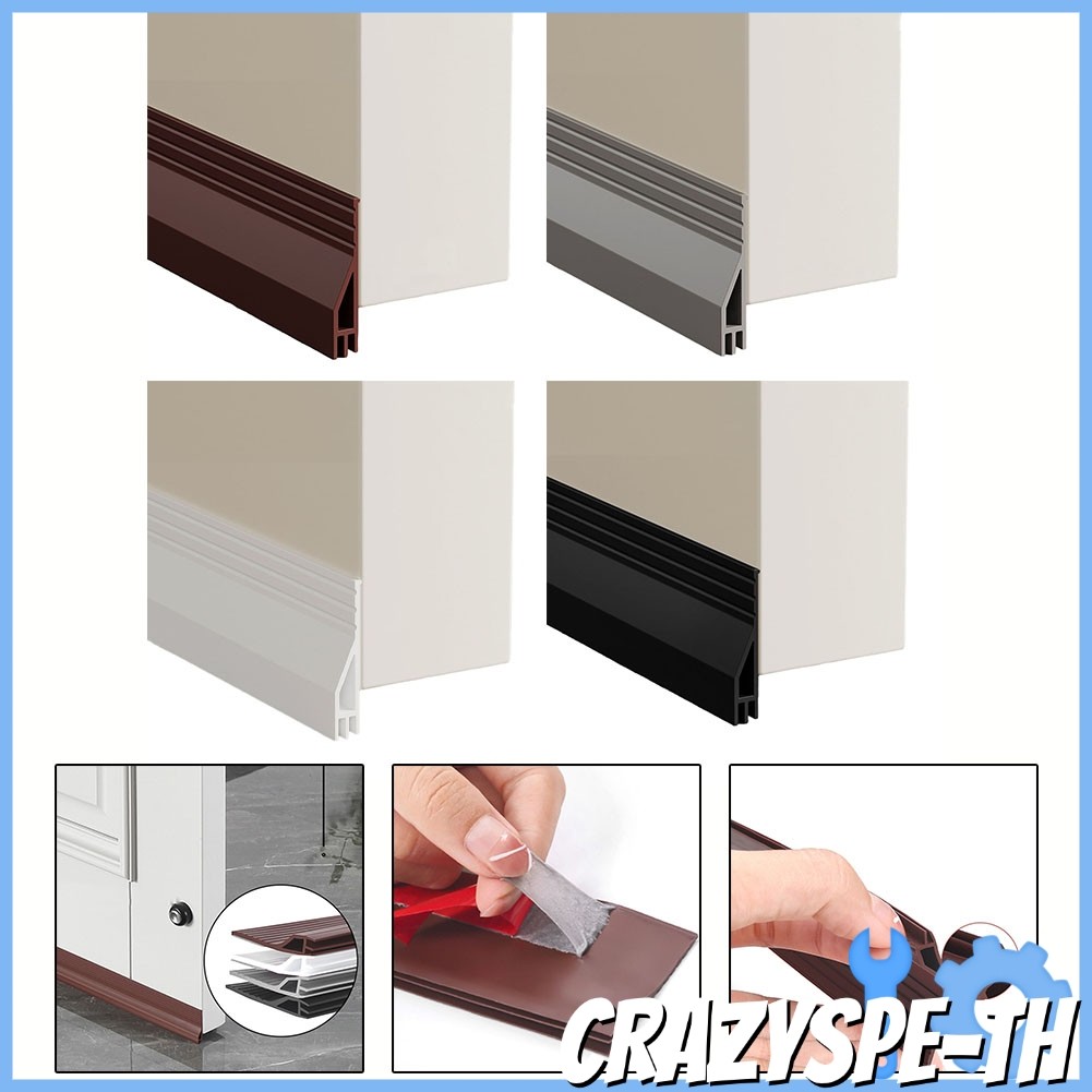 {CRAZYSPE}Wave Bottom Door Draft Stopper Soundproof & Weatherproof Door Strip Door Sweep