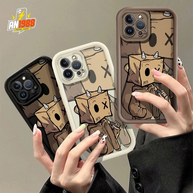 น่ารักคนดีกาแฟการ์ตูนถุงกระดาษสําหรับVIVO V21 V15 Pro V11i V15 V25 V29 V27 VIVO Y85 Y83 Y66 Y76 Y81 