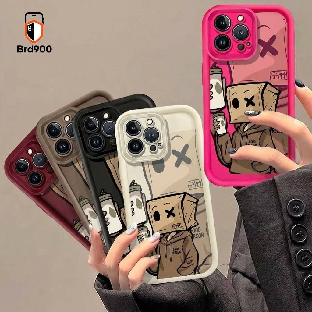 Simple Coffee Paper Bag Good Person การ์ตูนเคสโทรศัพท์สําหรับ OPPO F9 F7 F5 Reno 5f 2z 2f 5 Lite OPP