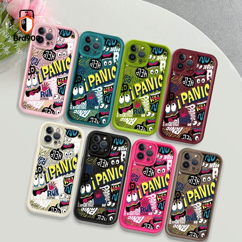 Panic การ์ตูนการ์ตูน Pop Art Run โทรศัพท์ฝาหลังสําหรับ VIVO S1 Pro S1 VIVO Y02s Y28 Y16 Y56 Y15s Y15