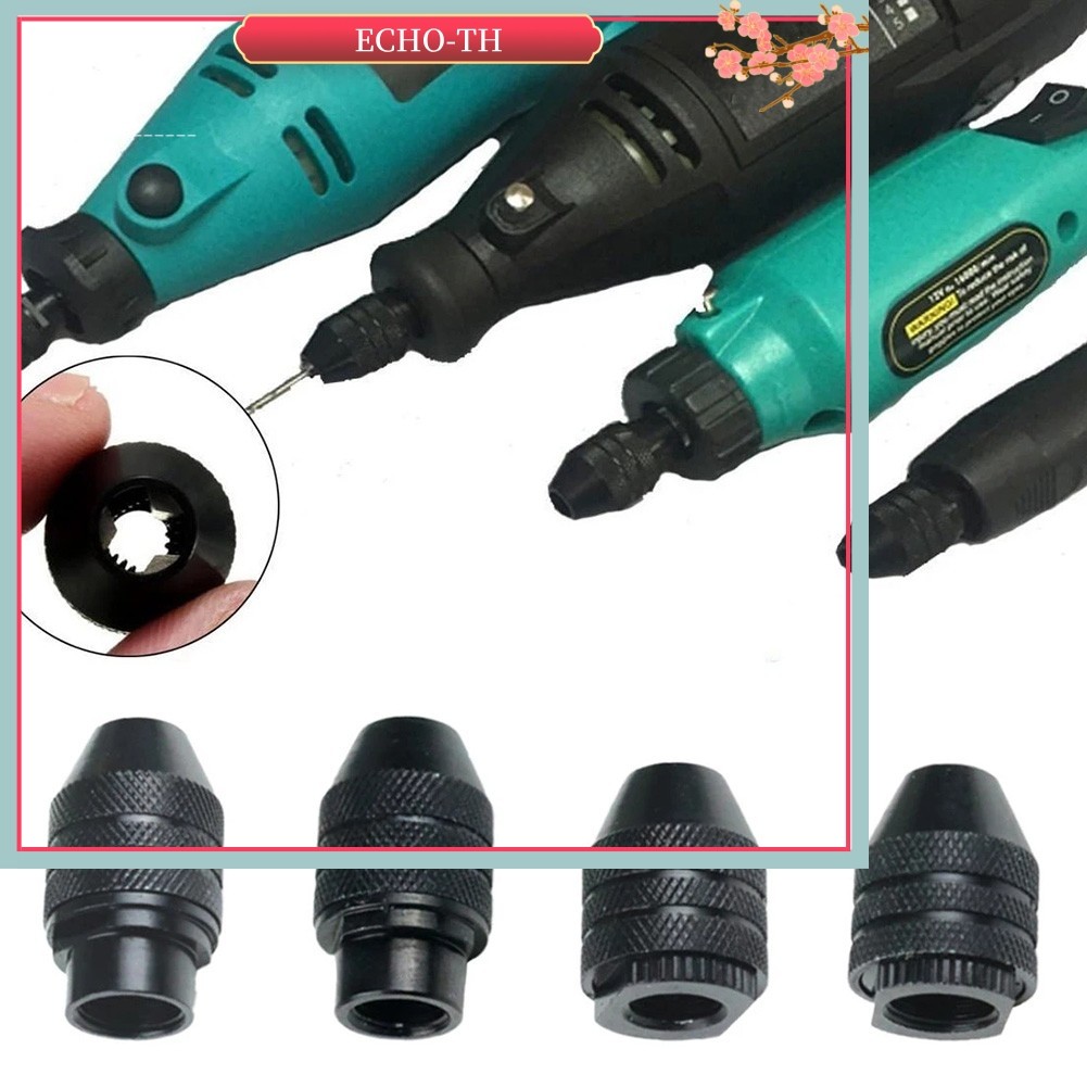 <ECHO>0.3-3.4 มม.Mini Multi Chuck Keyless Quick Change Three-Jaw เจาะ Chuck M7 M8x0.75