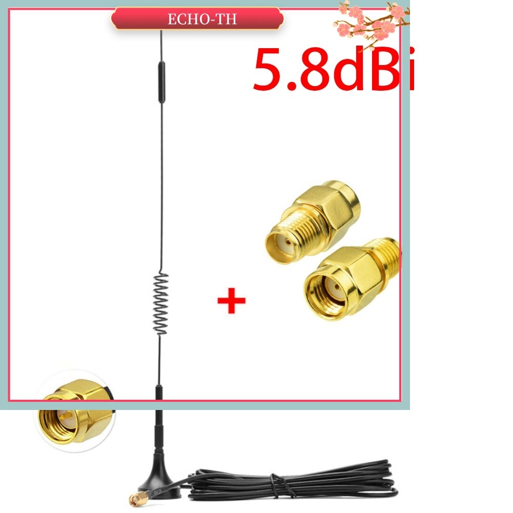 <ECHO>868MHz 5.8dBi 6dBi HNT Helium LoRa 915MHz SMA RP-SMA เสาอากาศเสาอากาศชาย 10 ฟุต