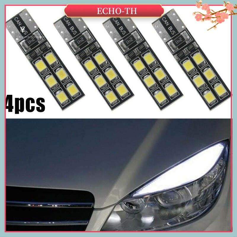 <ECHO>4x หลอดไฟเปลือกตาคิ้วฟรีข้อผิดพลาดสําหรับ LED Mercedes-Benz W204 C300 C350