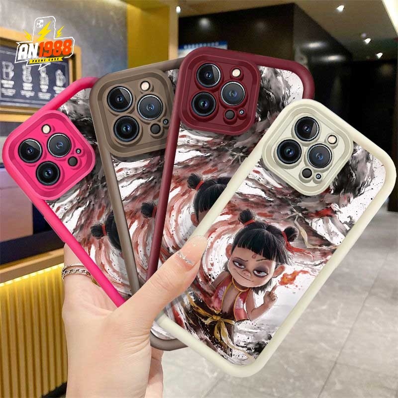 Nezuko Anime Character Demon Slayer Action โทรศัพท์สําหรับ OPPO A57S A77S A16 A17 A3 A60 A18 A57 A77