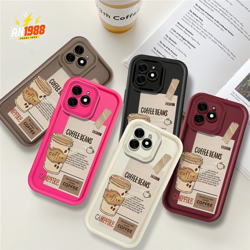 เมล็ดกาแฟ Cafe Campfire เคสโทรศัพท์สําหรับ Huawei P30 P30 Pro Huawei Y7 Y7 Y9 Prime Y7A Y7 Pro Y6P Y
