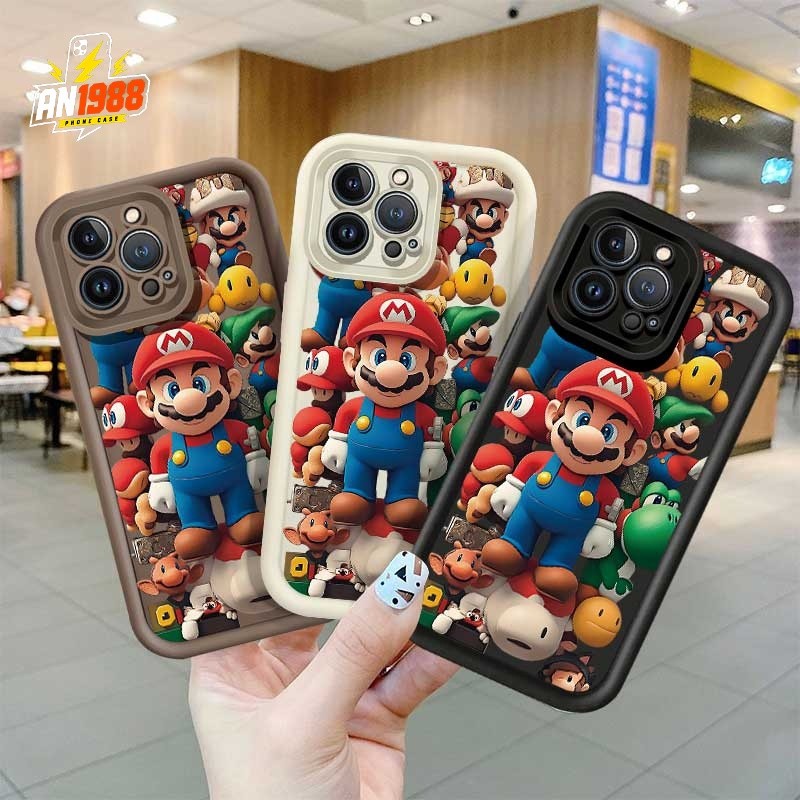 Super Mario Yoshi Green Hill Mario ตัวละครฝาครอบโทรศัพท์สําหรับ infinix Smart 7 Smart 9 Smart 5 Smar