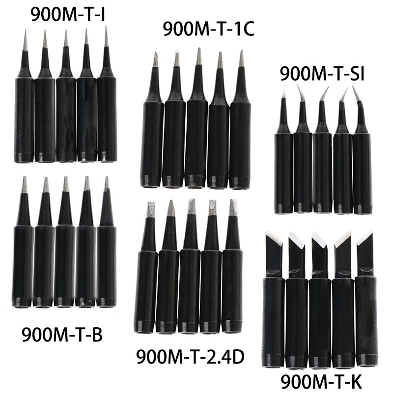 [BLINKNB]5PCS หัวแร้งบัดกรีปลาย 900M-T ตะกั่วฟรีสําหรับ Hakko Saike 936 852d + 909D