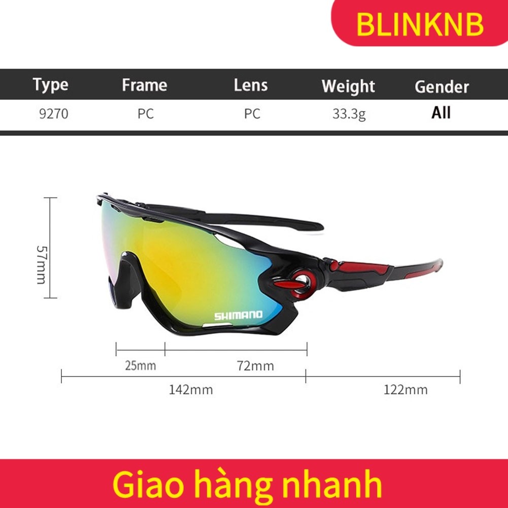 [BLINKNB]แว่นกันแดดสําหรับปั่นจักรยาน Shimano แว่นตา Mtb สําหรับจักรยานกีฬากลางแจ้งตกปลา Glasse