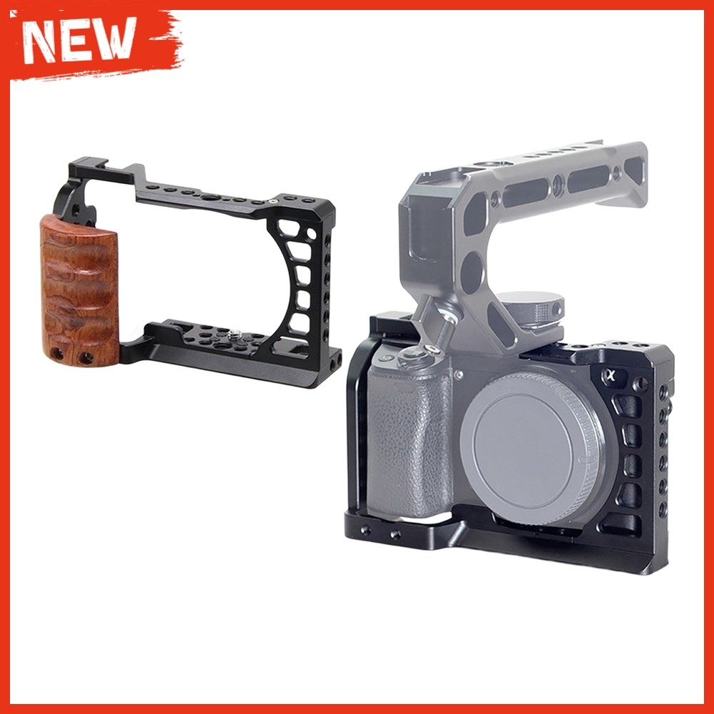 ผลิตภัณฑ์ใหม่สําหรับ Sony A6400 Cage – 1/4"-20 ด้าย, รองเท้าเย็นสําหรับไมโครโฟนและไฟ