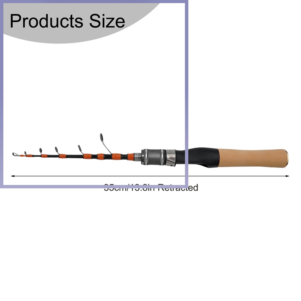 HOTPortable Telescopic Casting and Spinner Fishing Rods UL Horse Mouth Rod 4-10lb