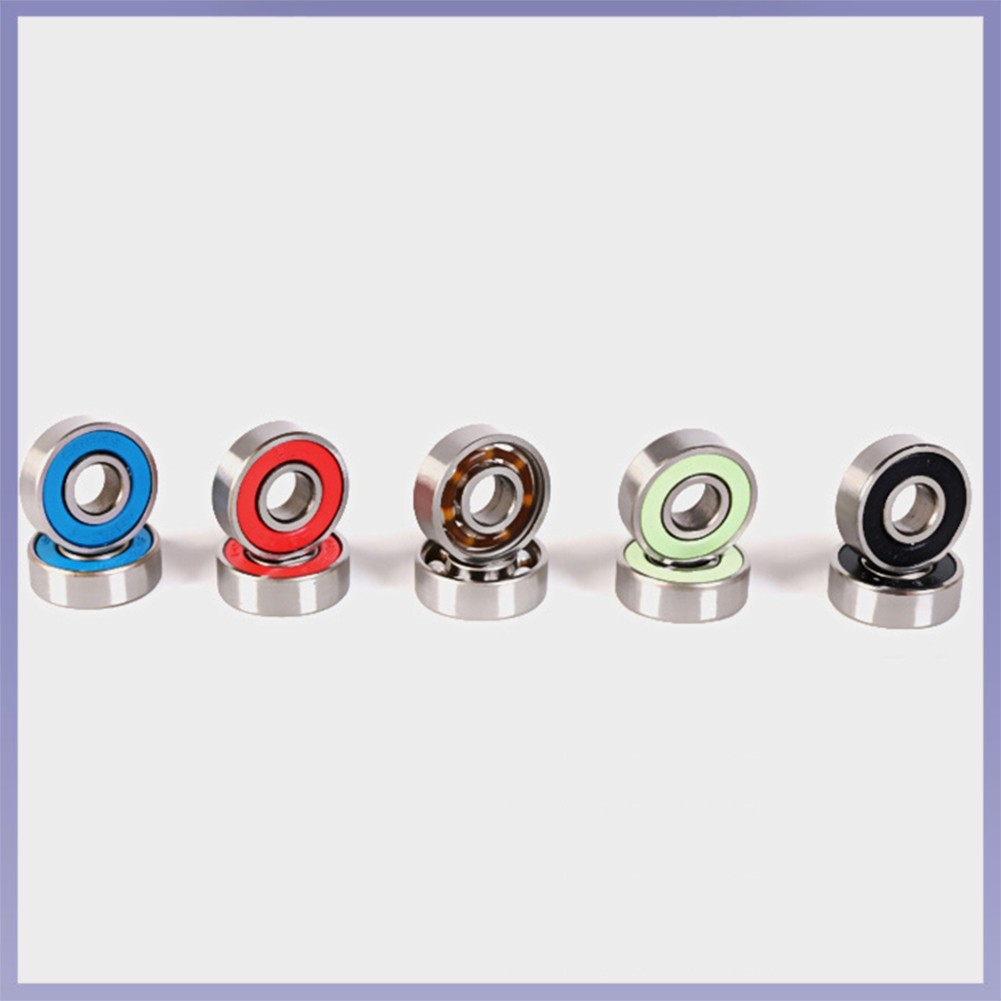 HOTABEC-7 608 2RS สเก็ตบอร์ดสกู๊ตเตอร์ Roller Steel Sealed Ball Bearings 8x22x7mm