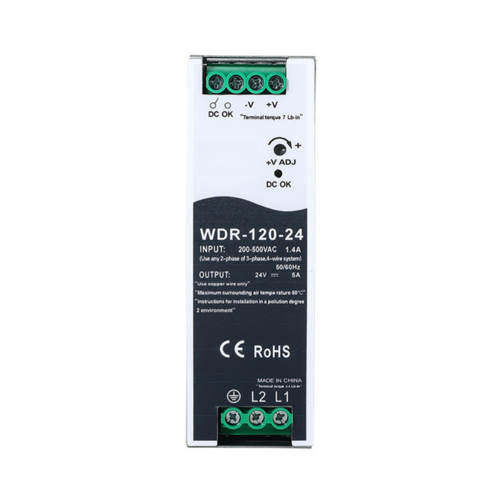 BLINKNB120W Rail-Mounted Switching Power Supply 380V AC ถึง 24V DC Power สําหรับ Transformer