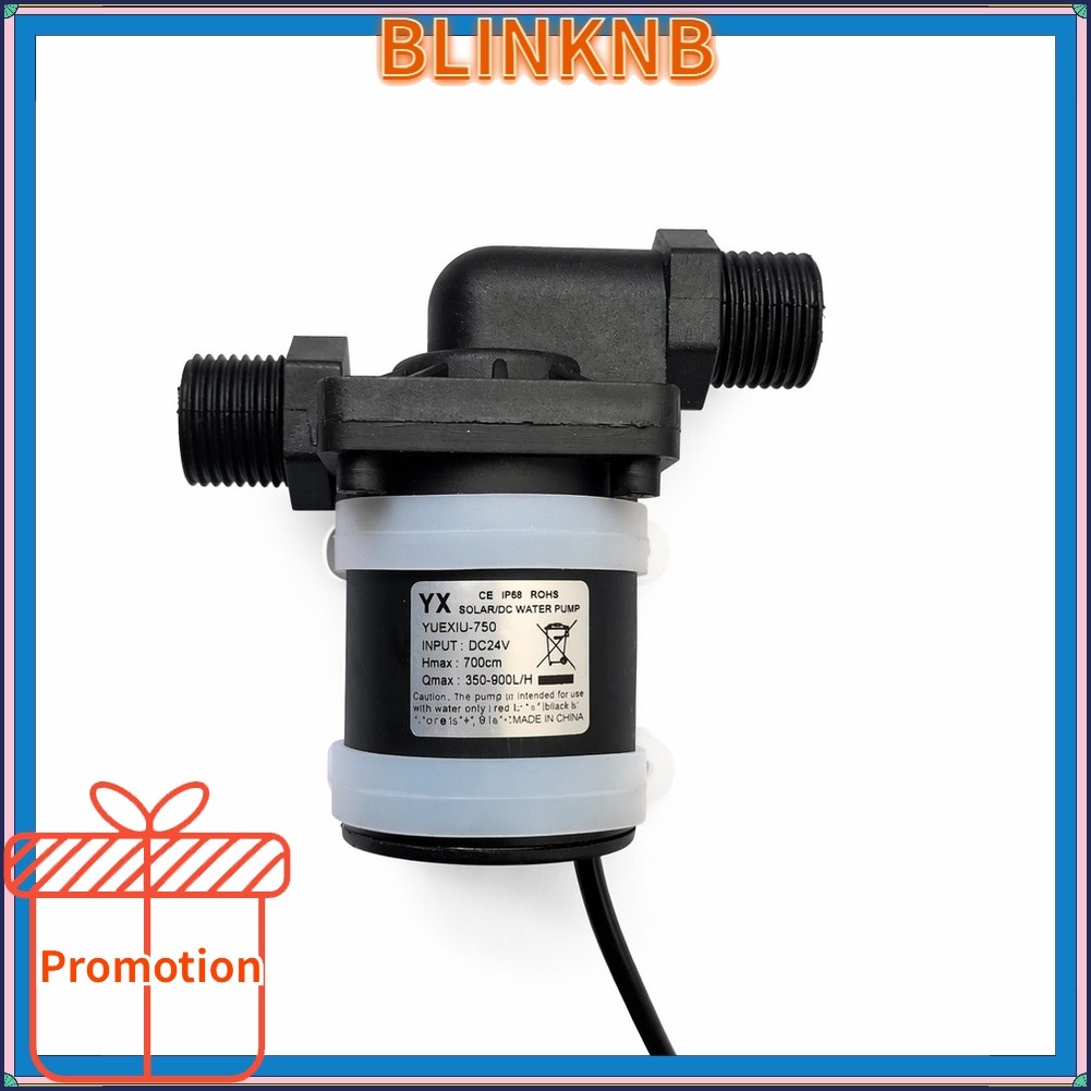 BLINKNB12V 24V DC ปั๊มน้ําแบบไม่มีแปรง 750L H Flow 7m หัว 4 จุดด้ายสําหรับถังปลา