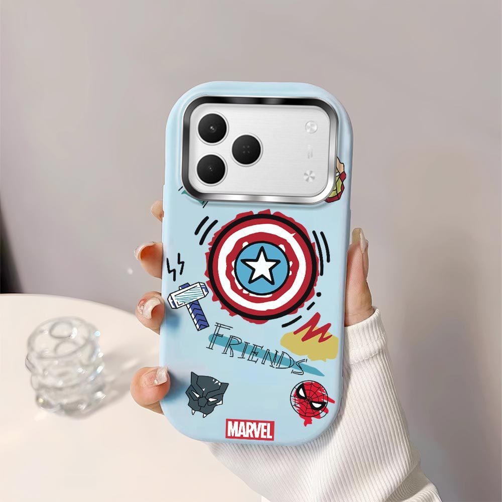 สําหรับ Tecno Spark 50 Soft Original Liquid Silicone Casing เคสโทรศัพท์ Marvel