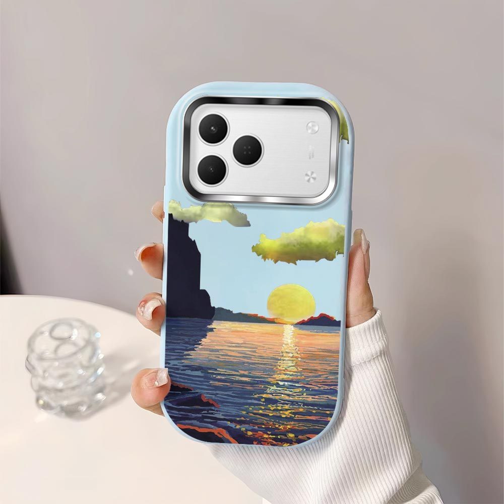 สําหรับ Tecno Spark 50 Seascape Case Soft Original Liquid Silicone Casing