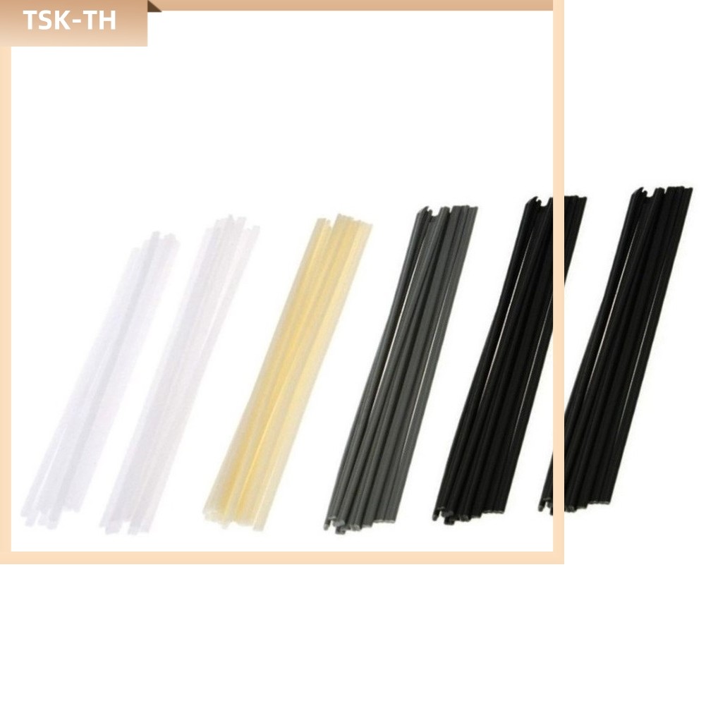 TSK10pcs แท่งเชื่อมพลาสติกซ่อมกันชน ABS/PP/PVC/PE Sticks 200 มม.เครื่องมือช่างเชื่อม