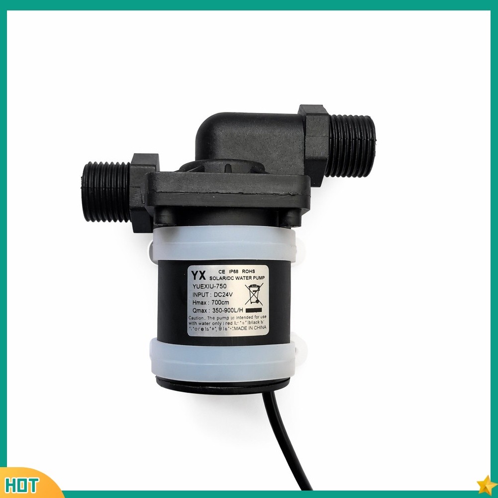 (new94)12V 24V DC ปั๊มน้ําแบบไม่มีแปรง 750L H Flow 7m หัว 4 จุดสําหรับถังปลา